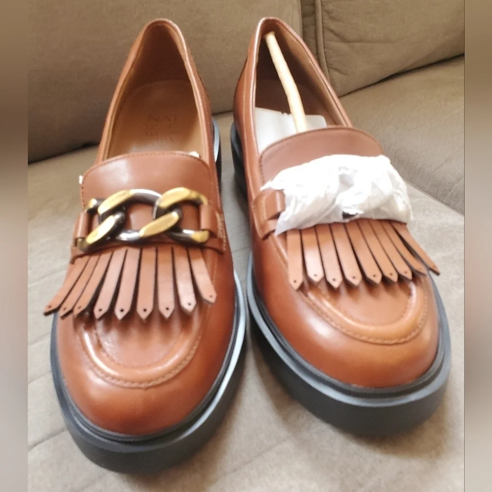 Naturalizer Paris women's loafer cider spice Brown leather Size 7.5M